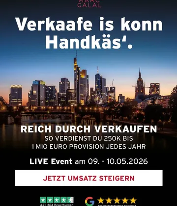 Anzeige Reich durch Verkaufen Frankfurt