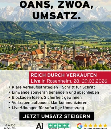 Anzeige Reich durch Verkaufen Rosenheim